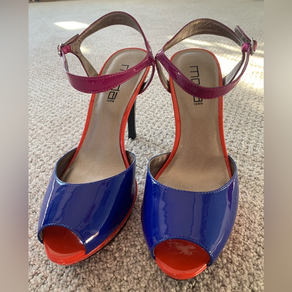 Moda Spana high heeled peep toes. US women's size 9 1/2.